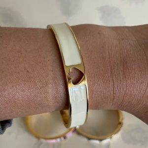 Kate Spade New York-white hinge bangle. EUC